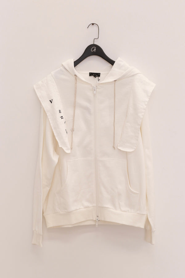 VeniceW 25 Spring/Summer Egg Bag Hoodie VCW-01:HD3-BAI White